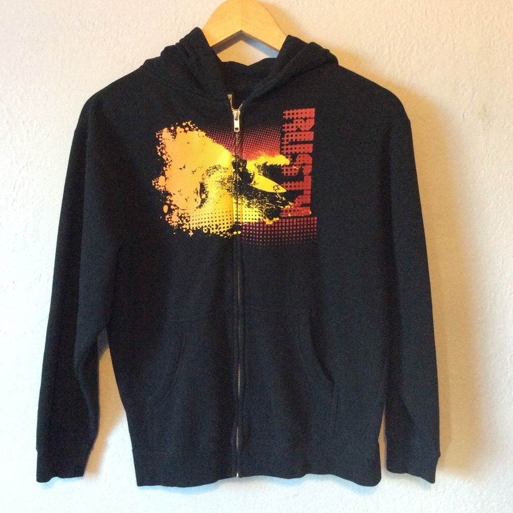 Rusty Boys Medium Zip Up Sweatshirt